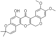 structure of CAS# 59086-93-0, Dehydrotoxicarol;6a,12a-Didehydro-alpha-toxicarol