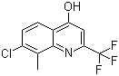 7-Chloro-8-methyl-2-(trifluoromethyl)quinolin-4-ol molecular structure (CAS 59108-10-0)