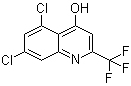 5,7-Dichloro-2-(trifluoromethyl)-4-quinolinol molecular structure (CAS 59108-13-3)