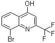结构式 CAS# 59108-43-9, 8-溴-2-(三氟甲基)喹啉-4-醇