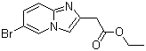 structure of CAS# 59128-04-0, 6-Bromoimidazo[1,2-a]pyridine-2-acetic acid ethyl ester;(6-Bromoimidazo[1,2-a]pyridin-2-yl)acetic acid ethyl ester
