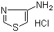 structure of CAS# 59134-95-1, 4-Thiazolamine, hydrochloride;4-Aminothiazole hydrochloride