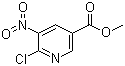 6-氯-5-硝基烟酸甲酯分子结构 (CAS 59237-53-5)