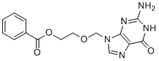 2-[(2-amino-6-oxo-3H-purin-9-yl)methoxy]ethyl Benzoate molecular structure (CAS 59277-91-7)