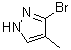 3-溴-4-甲基-1H-吡唑分子结构 (CAS 5932-20-7)