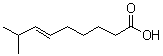 structure of CAS# 59320-77-3, trans-8-Methylnon-6-enoic acid;(6E)-8-Methyl-6-nonenoic acid; 8-Methylnon-trans-6-enoic acid