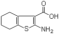 2-氨基-4,5,6,7-四氢苯并[b]噻吩-3-羧酸分子结构 (CAS 5936-58-3)