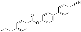 结构式 CAS# 59443-79-7, 4'-丙基苯甲酸 4-氰基联苯酯