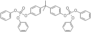 双酚 A 双(二苯基磷酸酯)分子结构 (CAS 5945-33-5)