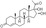 双羟孕酮分子结构 (CAS 595-77-7)