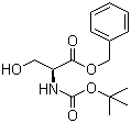Boc-L-Serine benzyl ester molecular structure (CAS 59524-02-6)