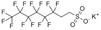 structure of CAS# 59587-38-1, Potassium 3,3,4,4,5,5,6,6,7,7,8,8,8-tridecafluorooctanesulphonate