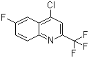 4-氯-6-氟-2-(三氟甲基)喹啉分子结构 (CAS 59611-55-1)