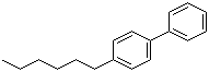 结构式 CAS# 59662-31-6, 4-正己基联苯; 4-己基联苯