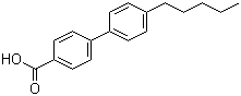 结构式 CAS# 59662-47-4, 4-戊基联苯-4'-羧酸