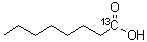 1-<sup>13</sup>C-辛酸分子结构 (CAS 59669-16-8)