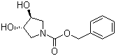 (3S,4S)-N-Cbz-3,4-dihydroxypyrrolidine molecular structure (CAS 596793-30-5)