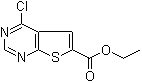 结构式 CAS# 596794-91-1, 4-氯噻吩并[2,3-d]嘧啶-6-羧酸乙酯