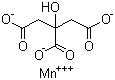 Manganese(III) citrate molecular structure (CAS 5968-88-7)