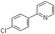 结构式 CAS# 5969-83-5, 2-(4-氯苯基)吡啶