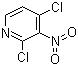 2,4-二氯-3-硝基吡啶分子结构 (CAS 5975-12-2)