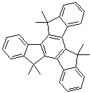 5,5,10,10,15,15-Hexamethyl-10,15-dihydro-5H-diindeno[1,2-a:1',2'-c]fluorene molecular structure (CAS 597554-76-2)
