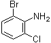 2-Bromo-6-chloroaniline molecular structure (CAS 59772-49-5)