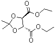 structure of CAS# 59779-75-8, Diethyl (R,R)-O,O-isopropylidenetartrate;(4R,5R)-2,2-Dimethyl-1,3-dioxolane-4,5-dicarboxylic acid diethyl ester