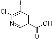 6-Chloro-5-iodo-3-pyridinecarboxylic acid molecular structure (CAS 59782-87-5)