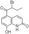 5-(2-溴-1-氧代丁基)-8-羟基-2(1H)-喹啉酮分子结构 (CAS 59827-93-9)