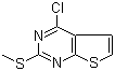 4-Chloro-2-(methylthio)thieno[2,3-d]pyrimidine molecular structure (CAS 598298-10-3)
