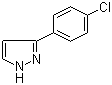3-(4-氯苯基)-1H-吡唑分子结构 (CAS 59843-58-2)