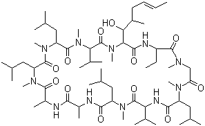 Cyclosporin A molecular structure (CAS 59865-13-3)