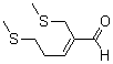 2-甲硫基甲基-5-甲硫基戊-2-烯醛分子结构 (CAS 59902-01-1)