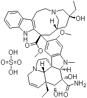 structure of CAS# 59917-39-4, Vindesine sulfate;Desacetylvinblastine amide sulfate (1:1)