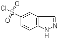 1H-Indazole-5-sulfonyl chloride molecular structure (CAS 599183-35-4)