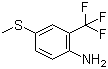 结构式 CAS# 59920-85-3, 2-氨基-5-(甲硫基)三氟甲苯