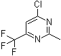 4-Chloro-2-methyl-6-trifluoromethylpyrimidine molecular structure (CAS 5993-98-6)