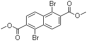 1,5-二溴-2,6-萘二甲酸二甲酯分子结构 (CAS 59950-04-8)