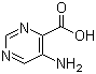 5-Aminopyrimidine-4-carboxylic acid molecular structure (CAS 59950-53-7)
