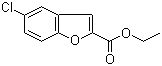 结构式 CAS# 59962-89-9, 5-氯苯并呋喃-2-甲酸乙酯