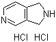 2,3-二氢-1H-吡咯并[3,4-c]吡啶二盐酸盐分子结构 (CAS 6000-50-6)