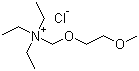 (2-甲氧基乙氧基甲基)三乙基氯化铵分子结构 (CAS 60043-43-8)