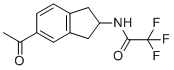 N-(5-acetyl-2,3-dihydro-1H-inden-2-yl)-2,2,2-trifluoroacetamide molecular structure (CAS 601487-87-0)