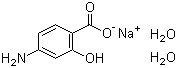 Sodium 4-aminosalicylate dihydrate molecular structure (CAS 6018-19-5)