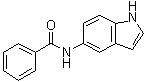 结构式 CAS# 6019-39-2, N-1H-吲哚-5-基苯甲酰胺