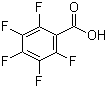 Pentafluorobenzoic acid molecular structure (CAS 602-94-8)