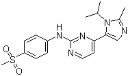 structure of CAS# 602306-29-6, AZD 5438;4-[2-Methyl-1-isopropyl-1H-imidazol-5-yl]-N-[4-(methylsulfonyl)phenyl]-2-pyrimidinamine