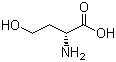 结构式 CAS# 6027-21-0, D-高丝氨酸; (R)-(+)-2-氨基-4-羟基丁酸
