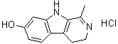 1-Methyl-3H,4H,9H-pyrido[3,4-b]indol-7-ol hydrochloride molecular structure (CAS 6028-07-5)